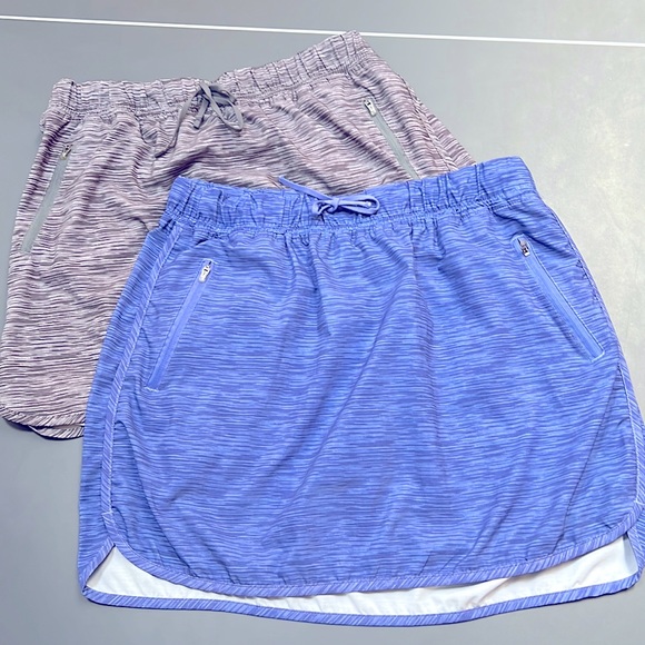 EUC ZX Outdoor Lifestyle Skort Set of 2 blue & Gray - Picture 1 of 10